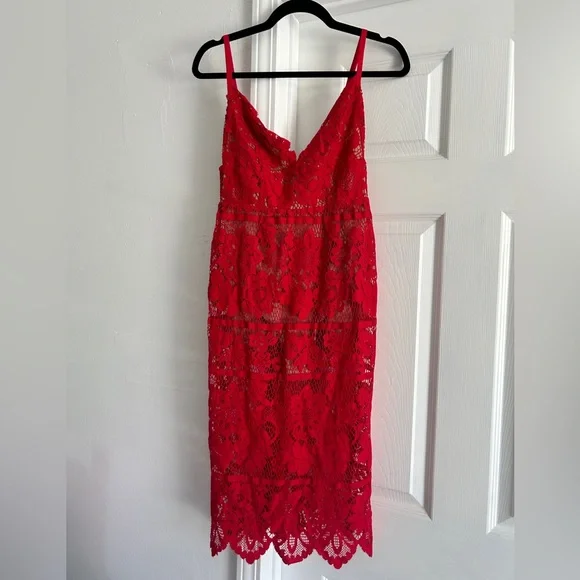 red lace dress for love and lemons gianna dress